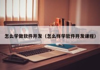 怎么學(xué)做軟件開發(fā)（怎么樣學(xué)軟件開發(fā)課程）