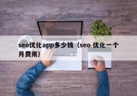 seo優(yōu)化app多少錢（seo 優(yōu)化一個月費用）